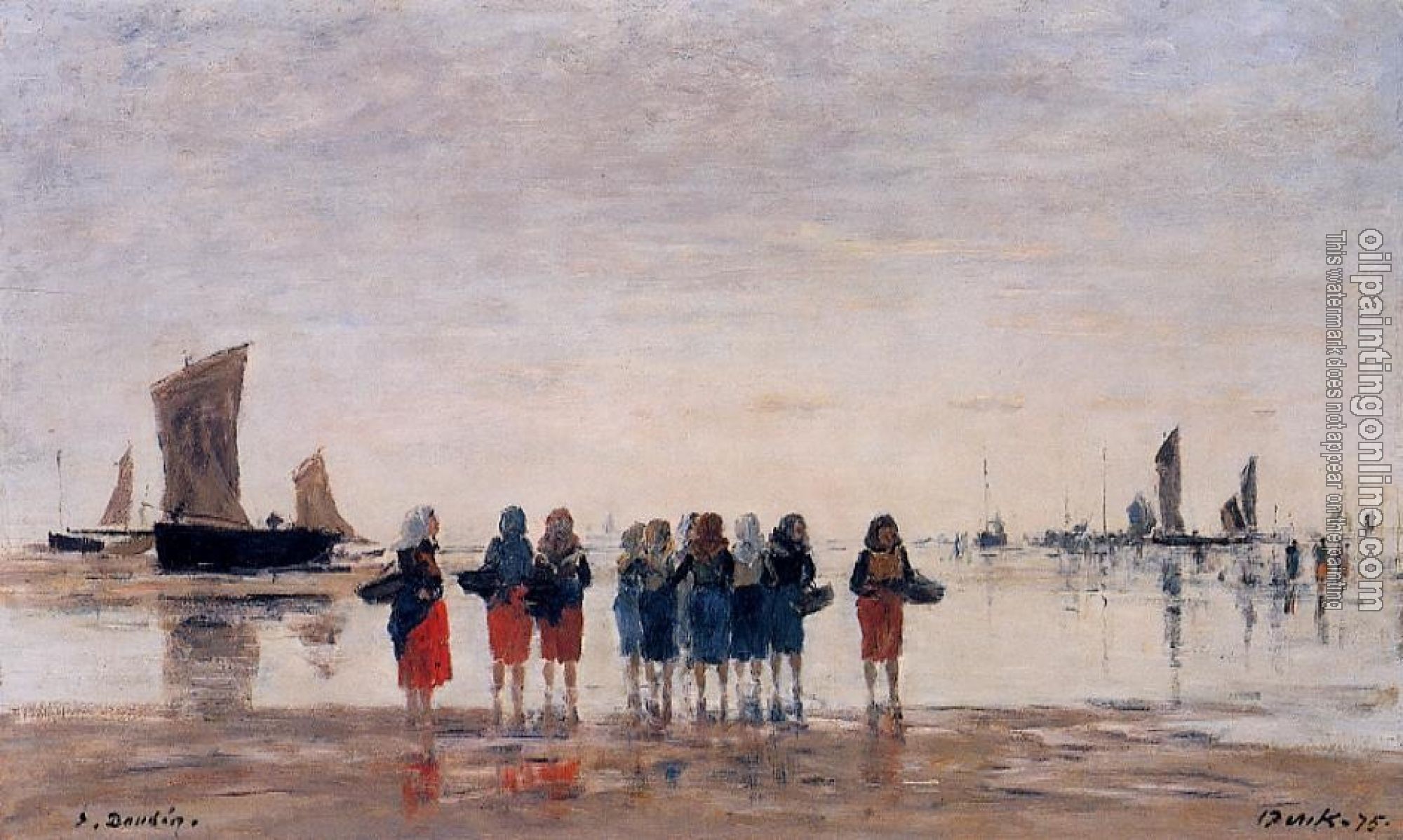 Boudin, Eugene - Fisherwomen at Berck